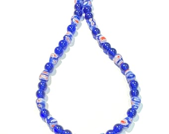 Diamant de Verre Bleu Cobalt - Décor