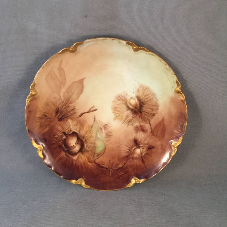 Early 1900s Haviland France Limoges Green Mark Hand Painted Etsy