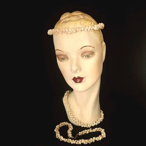 Vintage schillernde Trochus, Maireener Muschel Halskette, Kopfschmuck oder Armband, Strand, Hochzeit, Brautschmuck - Made to Order