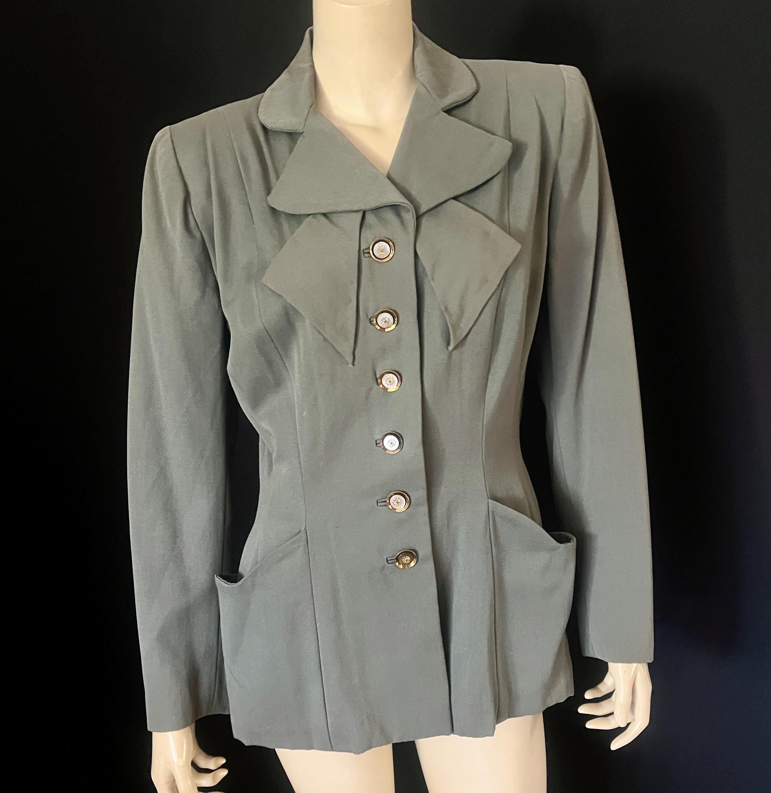 50s Gabardine Jacket - Etsy