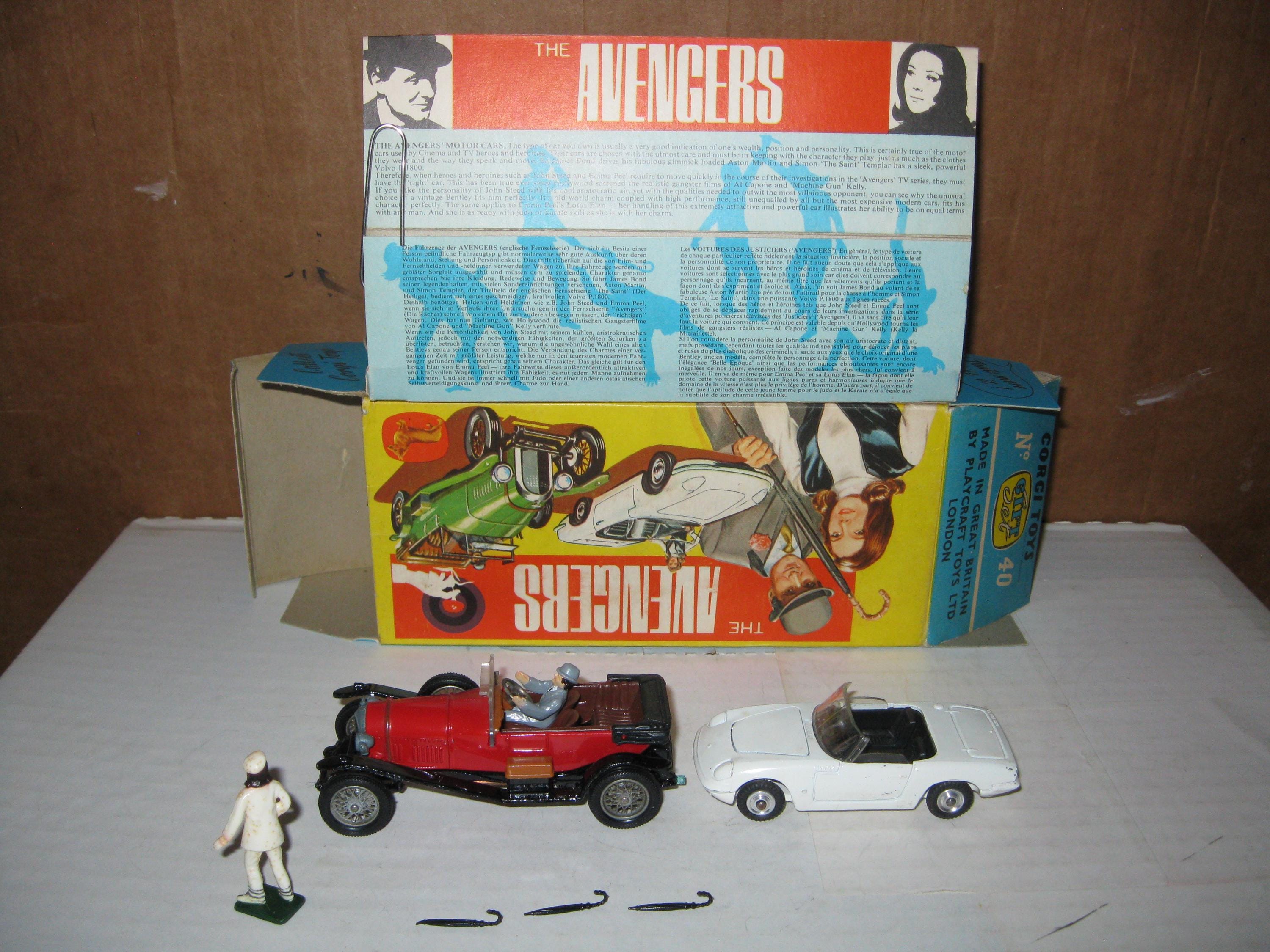 Corgi Gift Set 40 GS 40 the Avengers Gift Set All Original Set