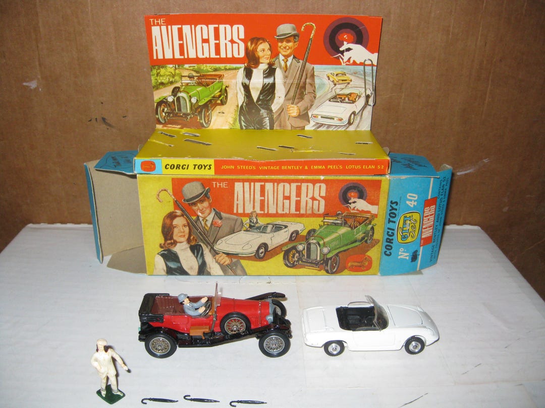 Corgi Gift Set 40 GS 40 the Avengers Gift Set All Original Set