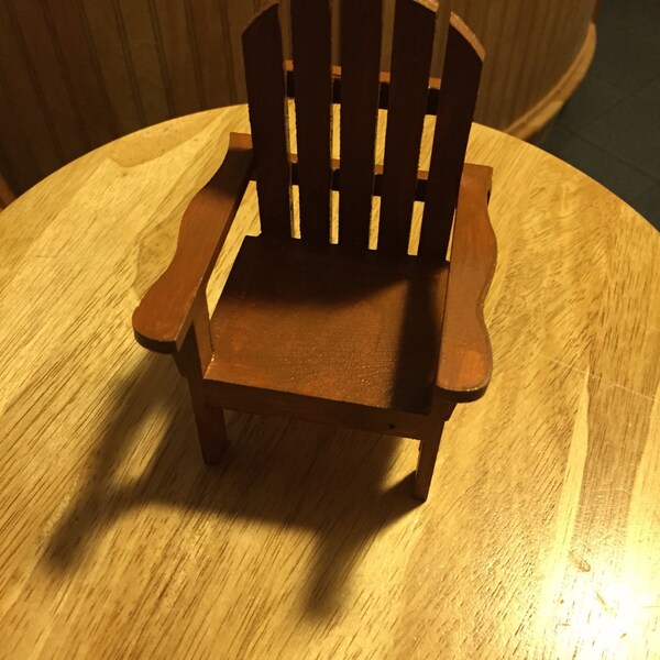 Handmade Miniature Adirondack Chairs. Price is for 1 chair (Buy 3 Get 1 Free)