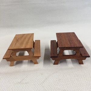 Handmade Miniature Picnic Table