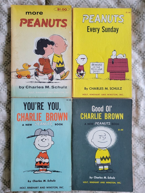 Set of 8 Vintage Peanuts Paperbacks Including 2 Early Issues Etsy