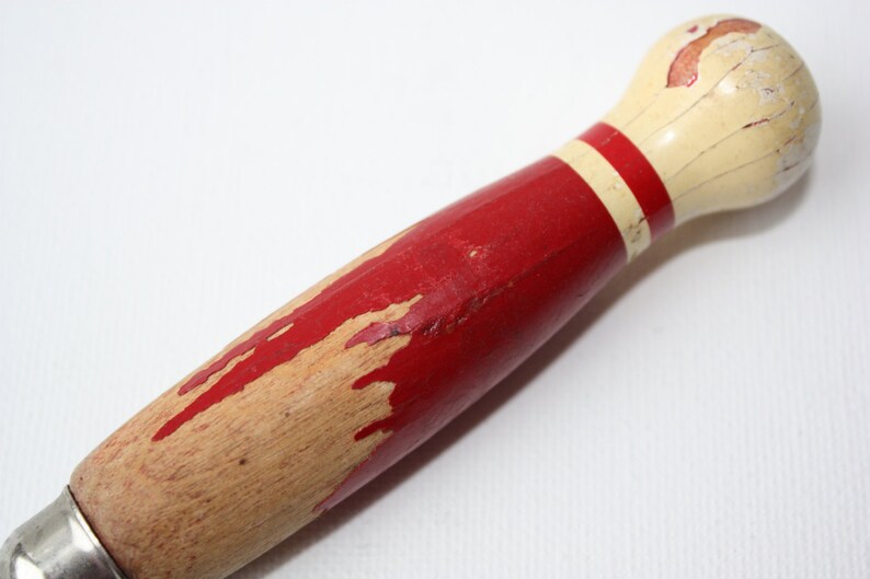 Vintage A&J Can Bottle OpenerRed Wood Etsy