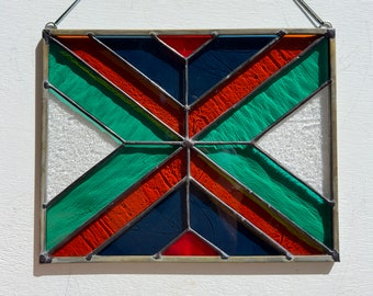 Western Vibes Stained Glass Panel
