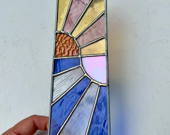 Sun Loves Moon Stained Glass