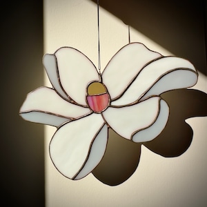 Magnolie Glasmalerei