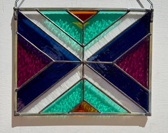 Chill Out Stained Glass Panel