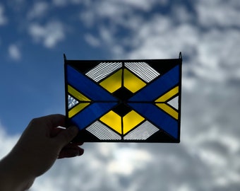 Neon Stained Glass Panel
