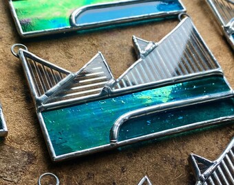 Chattanooga stained glass ornament