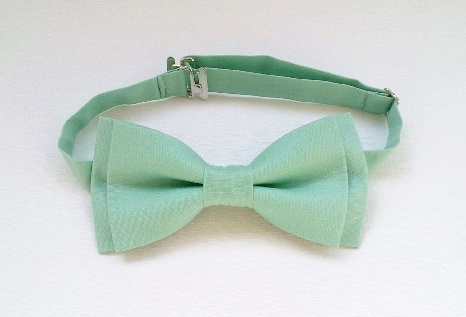 Men's Mint Green Bow Tie Pastel Mint Bow Tie Plain Mint Etsy New Zealand