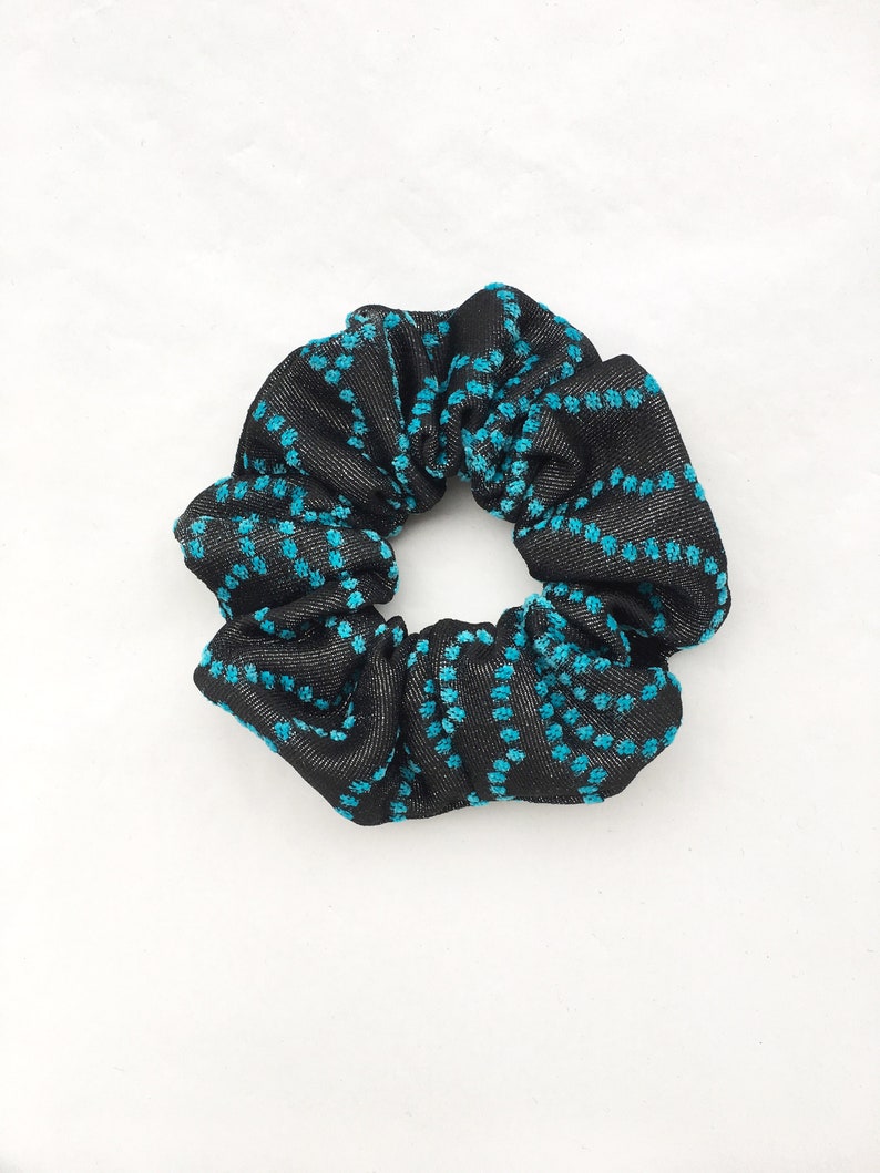 Black and blue shimmering scrunchie Christmas gifts for women