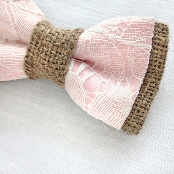 Blush Bow Tie Etsy