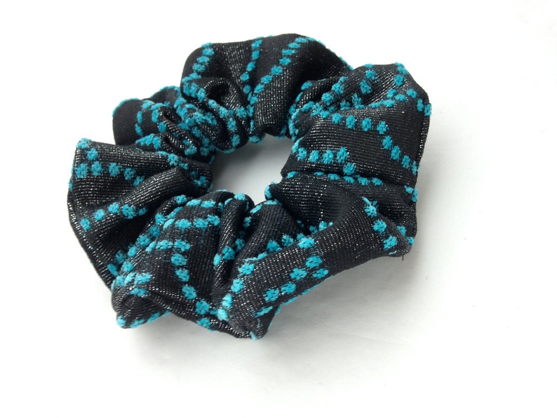 Black and blue shimmering scrunchie Christmas gifts for women