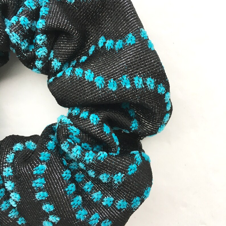 Black and blue shimmering scrunchie Christmas gifts for women
