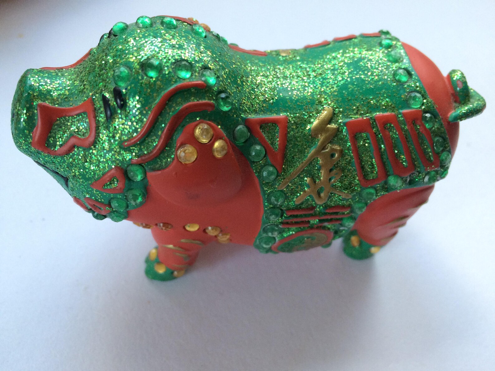 Chinese Chinese pigs lucky pigs glitter pigs pigs Chinese Etsy