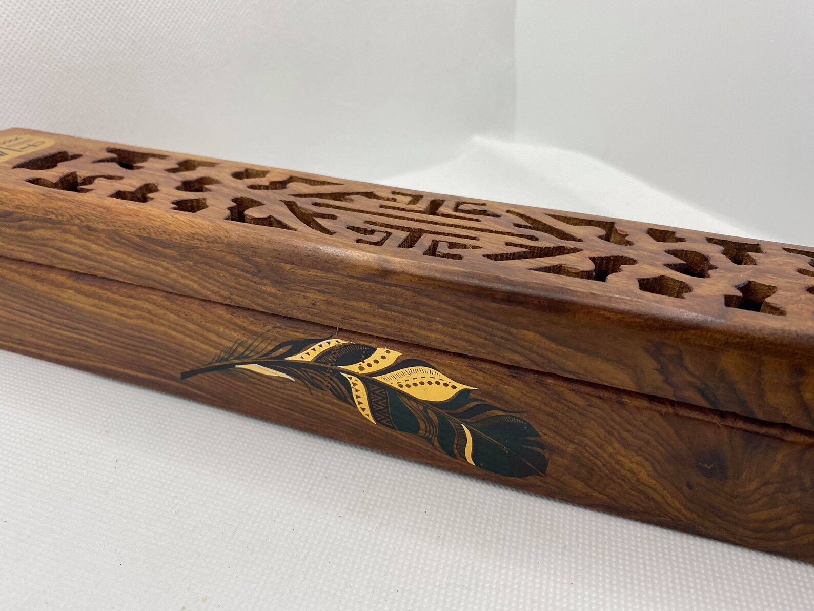 Incense wooden incense wooden incense box wooden carved Etsy