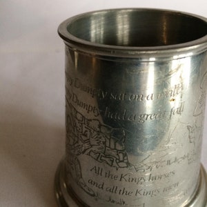 Humpty dumpty jarra de peltre | Etsy