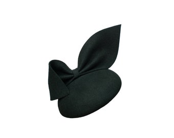 Races Hat MARIE | Black Hat | Felt Percher | Ascot Hats | Derby | Wedding Hat | Fascinator | Cocktail Hat | Womens Hat | Fashion | Pillbox