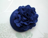 Felt Fascinator Hat - Blue Fascinator, Felt Hat, Wedding Fascinator, Hats and Fascinators, Cocktail Hat, Vintage Fascinator, Wool Fascinator