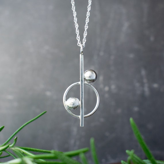 Contemporary jewellery shop necklace