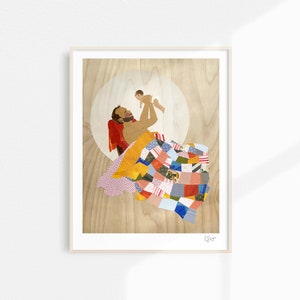 Decorazione da parete stampabile padre e bambino, festa del papà, stampa digitale, paternità, neopapà, neonato, arte nursery, decorazione da parete, arte stampabile