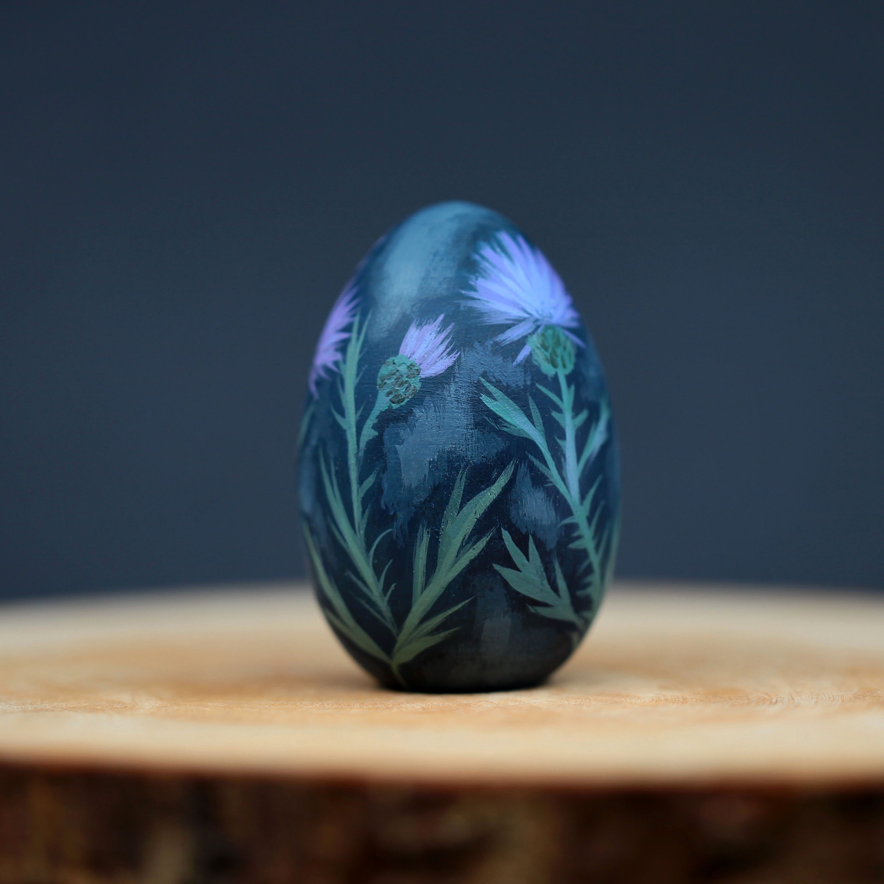 Hand Painted Wooden Easter Egg Ornament: Floral Pysanky Decor - Etsy