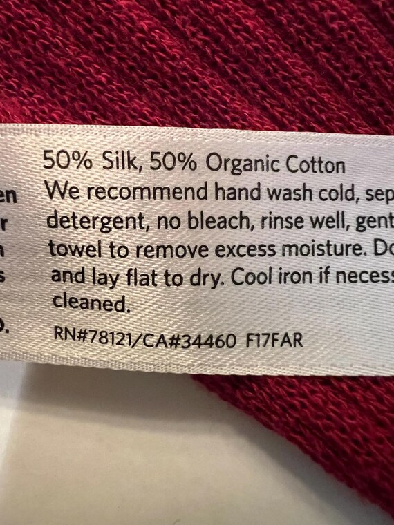 Cranberry Red Eileen Fisher Open Front Cardigan - image 8