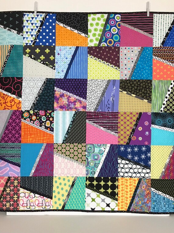 Purple Squares Baby Quilt Quilts Home & Living