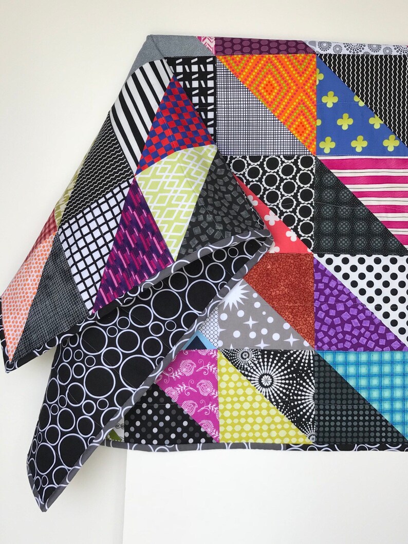 Modern Baby Quilt sean Ii Modern Quilt Etsy