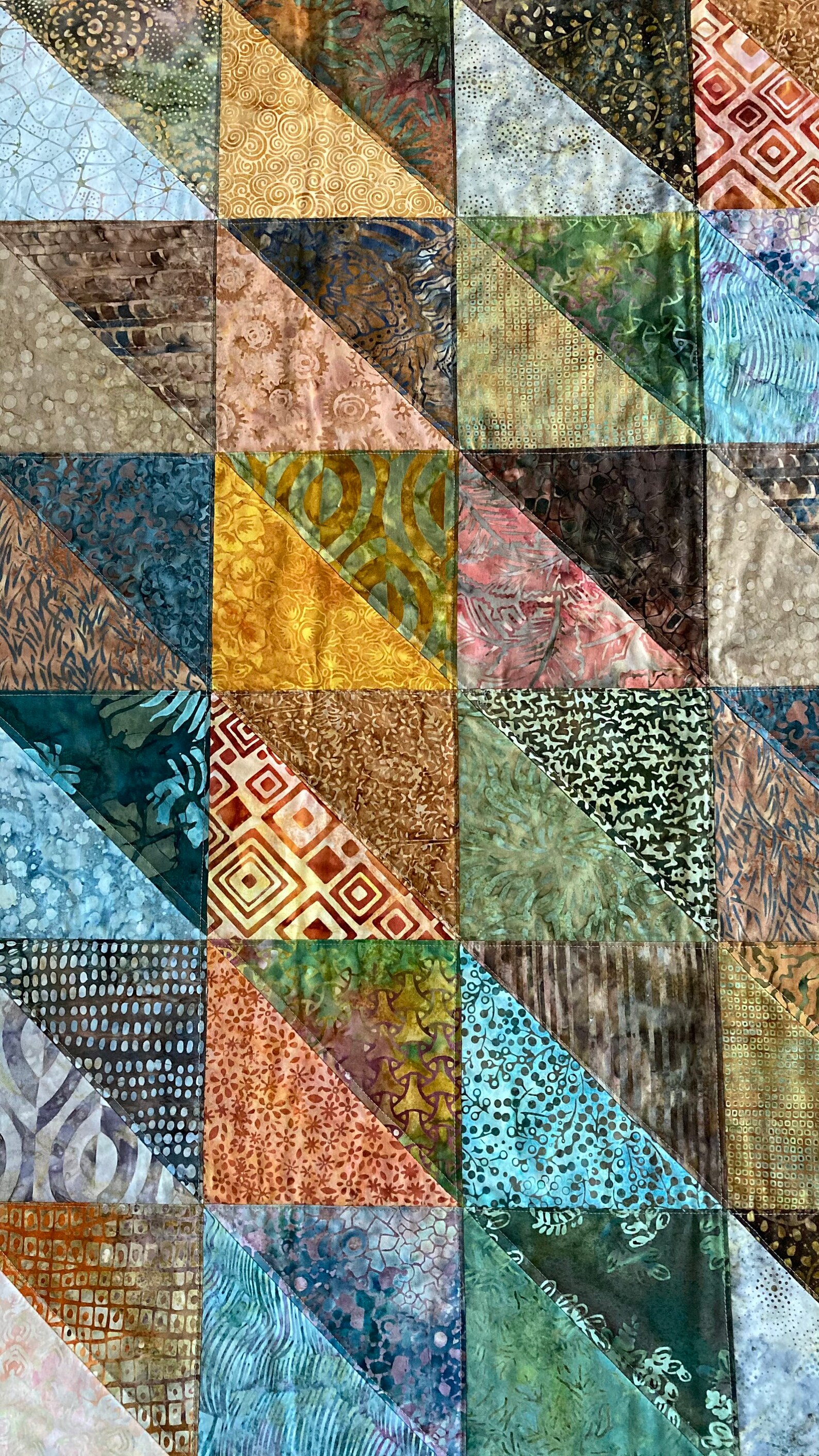 Modern Baby Quilt Nancy Modern Art Quilt Geometric Fiber Etsy