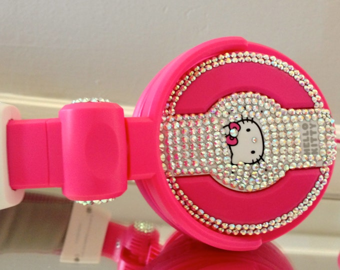 Headphones/ Pink/ Hello Kitty/ Crystals Etsy