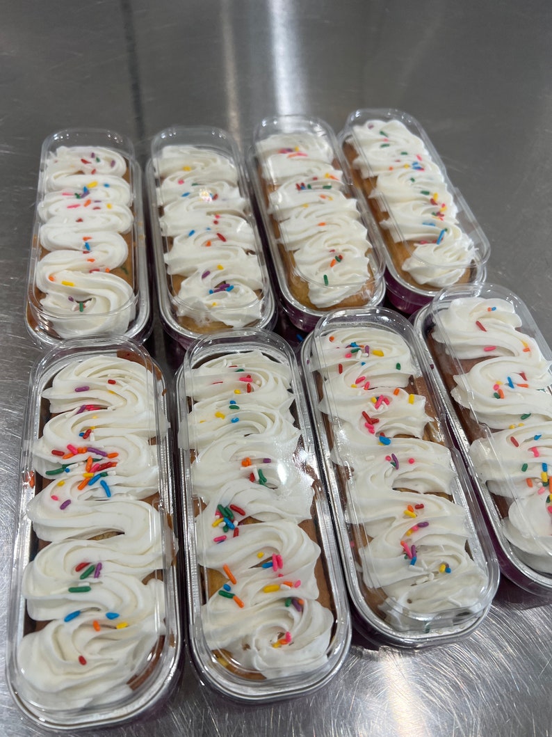 Birthday Cake Mini Loaf Cake Pans Etsy