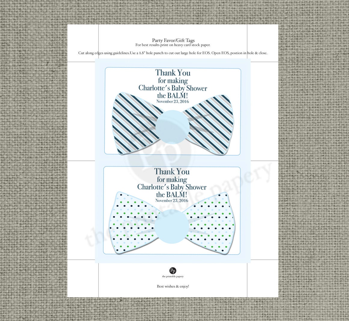 Bow Tie Baby Shower Favors For Eos Lip Balm Gifts Thank You Favor Bow Tie Baby Shower Favors For Eos Lip Balm Gifts Thank You Favor