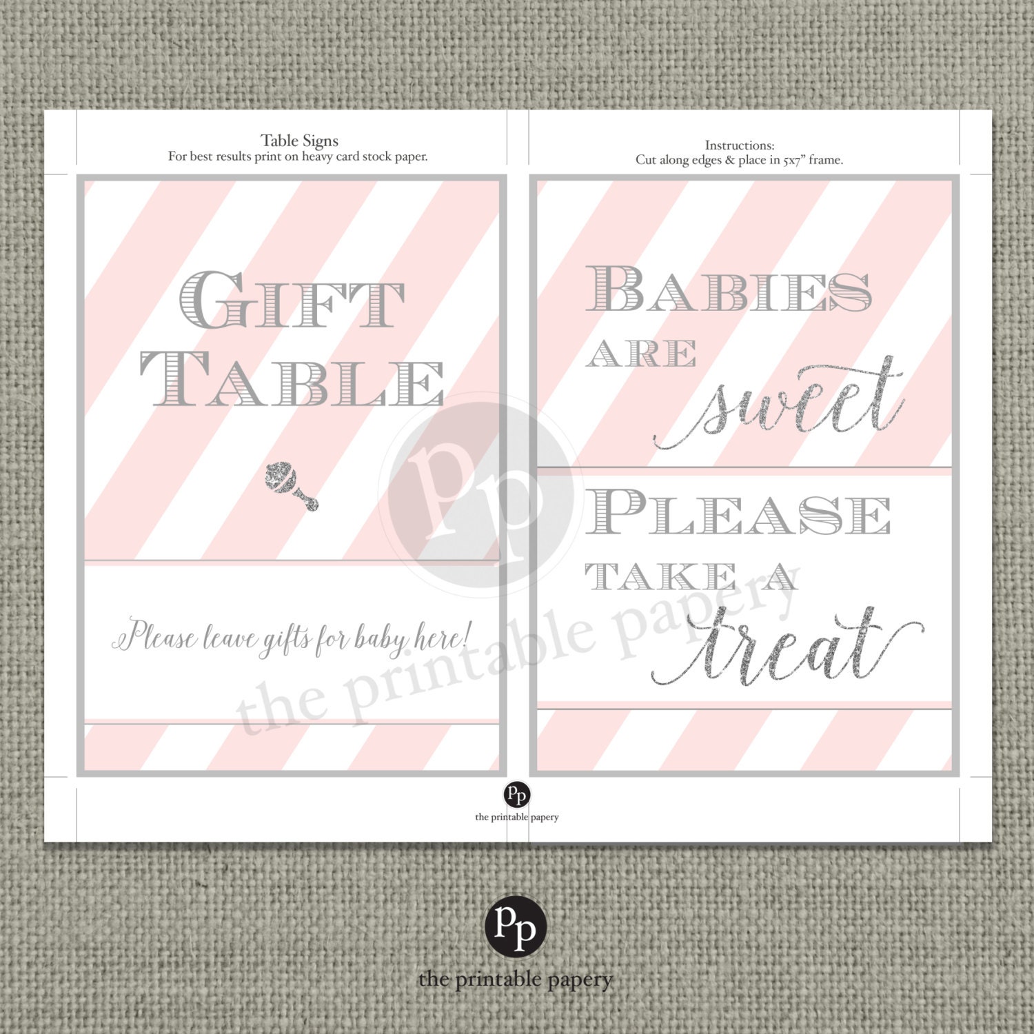 Baby Shower Table Signs 5x7 Baby Shower Treat Sign Gift Table Baby Shower Table Signs 5x7 Baby Shower Treat Sign Gift Table