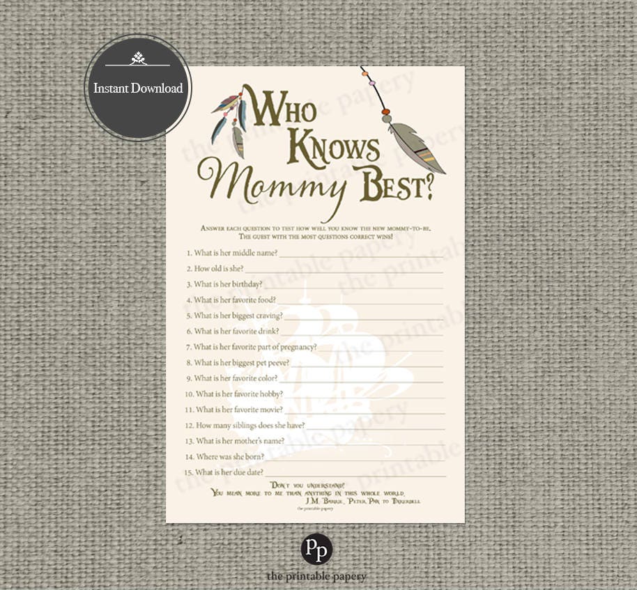 Printable Who Realize Mommy Easiest Kid Shower Video game Peter graphic about Who Knows Mommy Best Printable identify Printable Who Understand Mommy Simplest Boy or girl Shower Recreation Peter