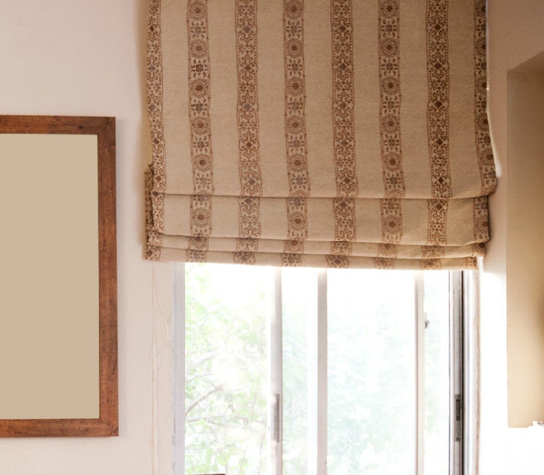 Flat Roman shades custom made image 1