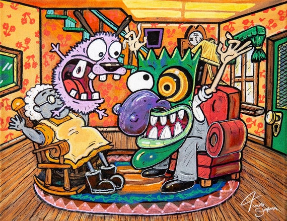 Featured image of post Courage The Cowardly Dog Artwork His owners are an old couple