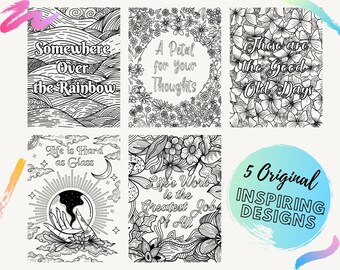 Download Quote Coloring Book Etsy