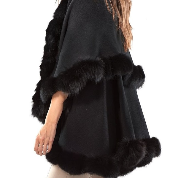 Faux Fur Cape Etsy