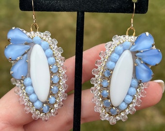 Elegant Upcycled Vintage Earrings