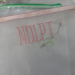 Personalized Needlepoint Project Bag l Embroidered Bag l Gift for Stitchers image 2