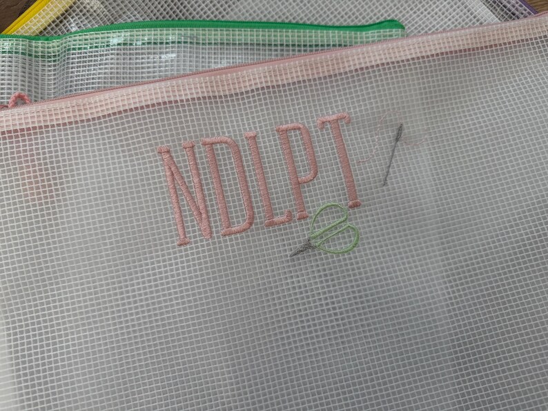 Personalized Needlepoint Project Bag l Embroidered Bag l Gift for Stitchers image 2