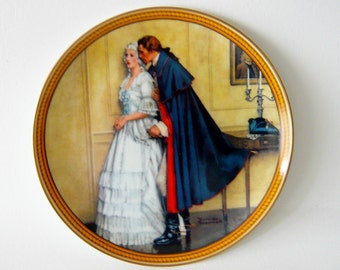 Norman Rockwell Colonial Plate Knowles China from 1986