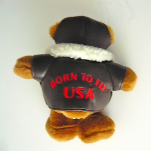 Collectible Teddy Bear Born to Fly USA Aviator image 1