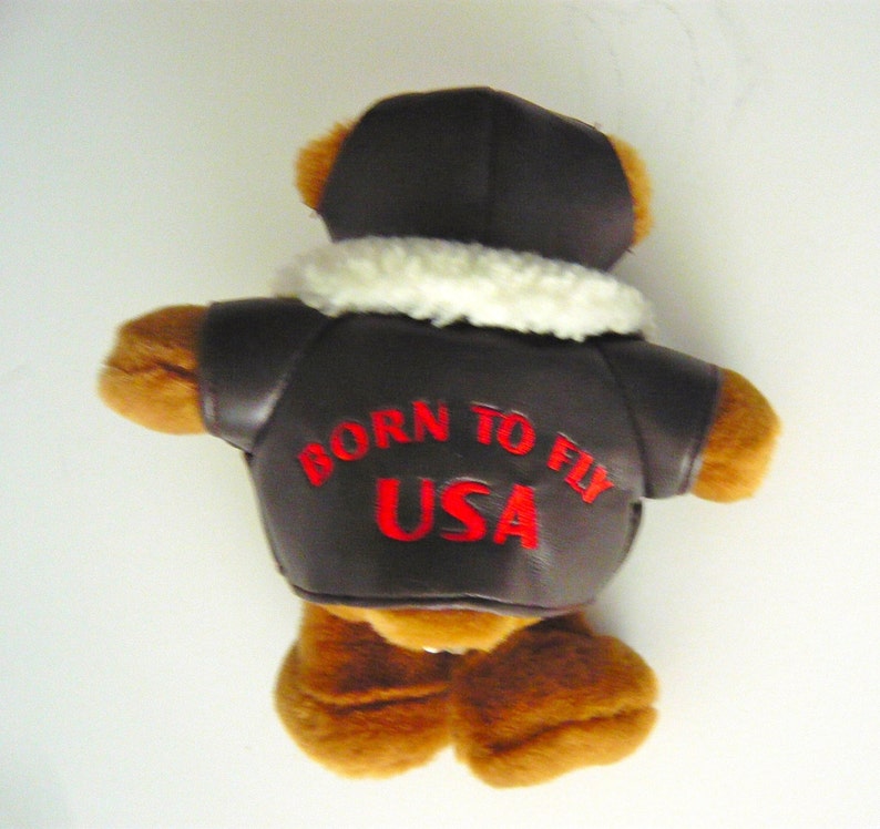 Collectible Teddy Bear Born to Fly USA Aviator image 1