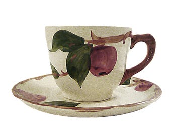 Franciscan China Apple Cup and Saucer