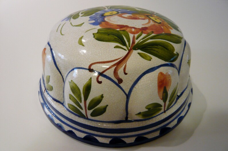 Vintage Italian Bassano Pottery Kitchen Mold White with Hand Etsy